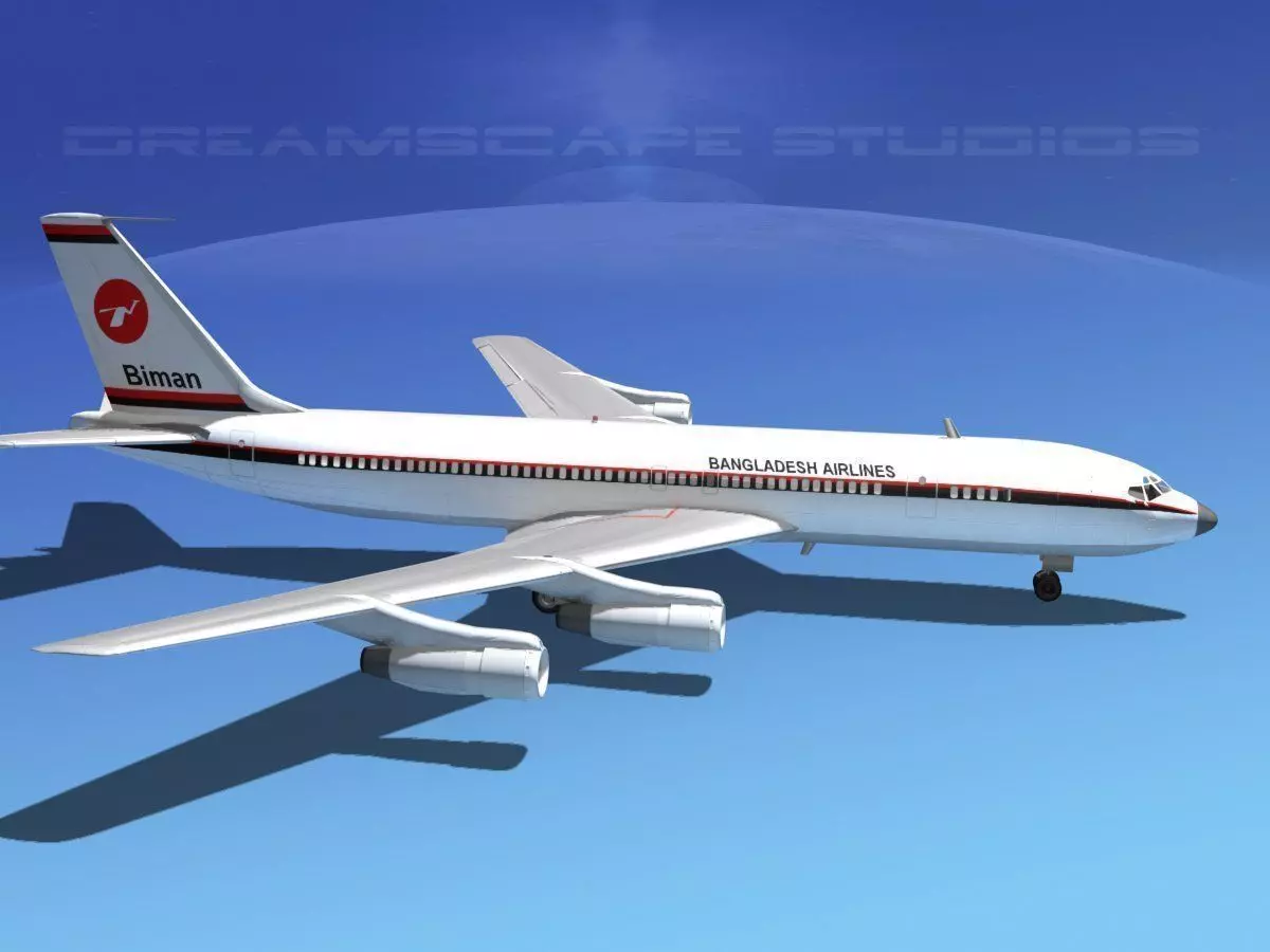 Boeing 707 Bangladesh Airlines 3D model
