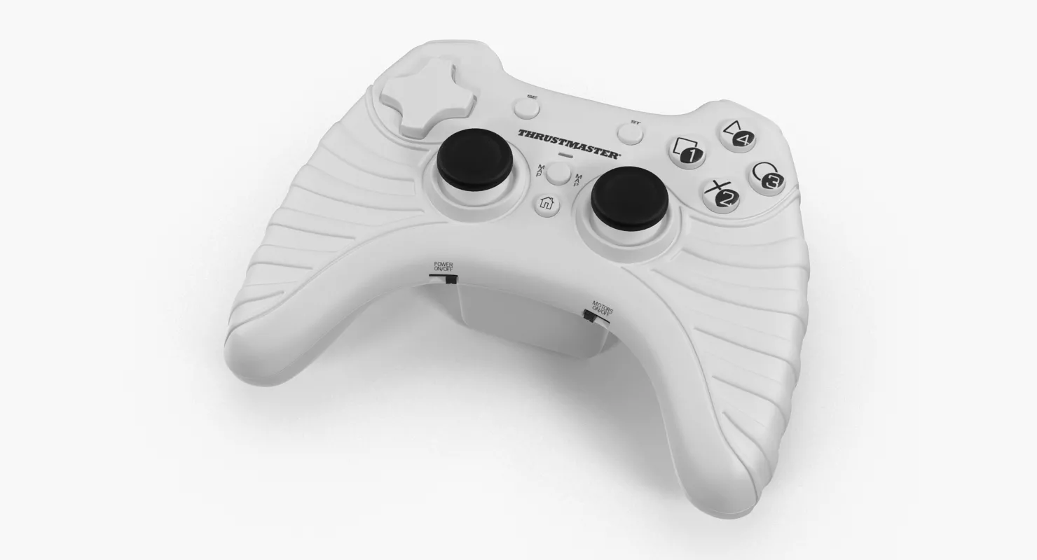 Gamepad for PC and PlayStation Thrustmaster T Wireless White 3D model
