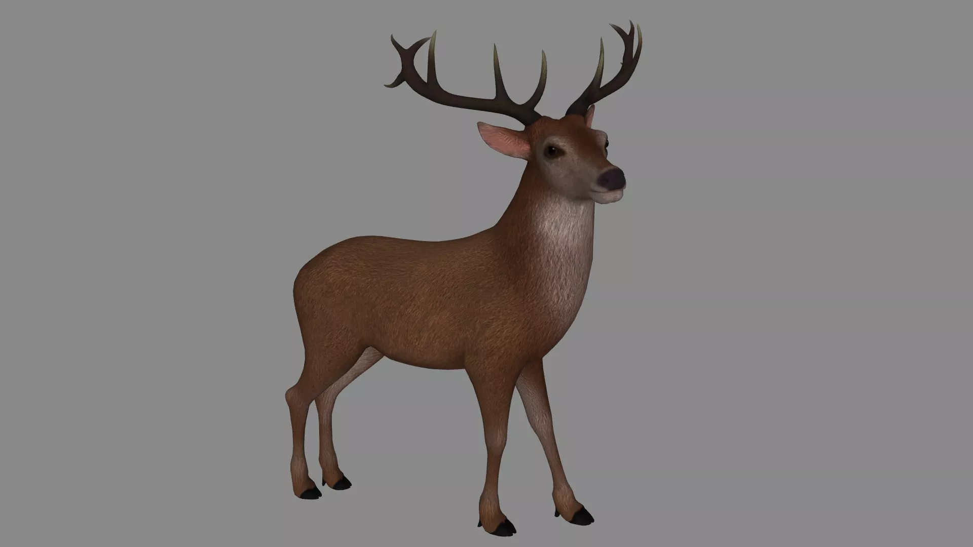 Reindeer Sculpture 3D Printable Model 3D print model