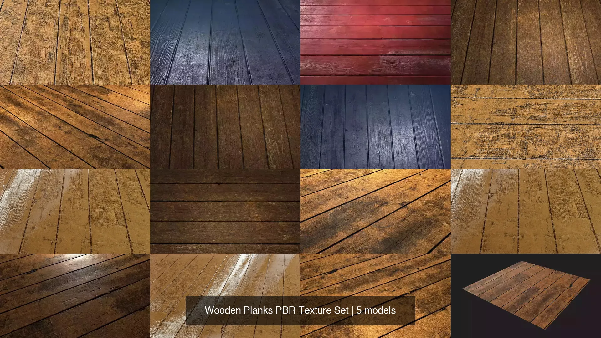 Wooden Planks PBR Texture Set Texture