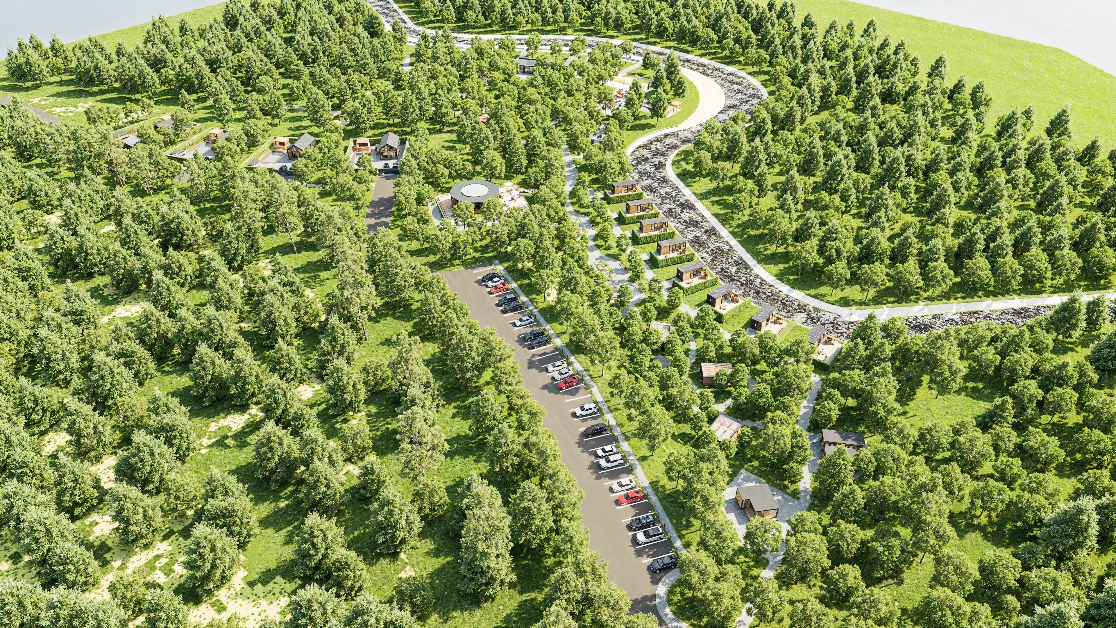 Glamping Resort 3D model