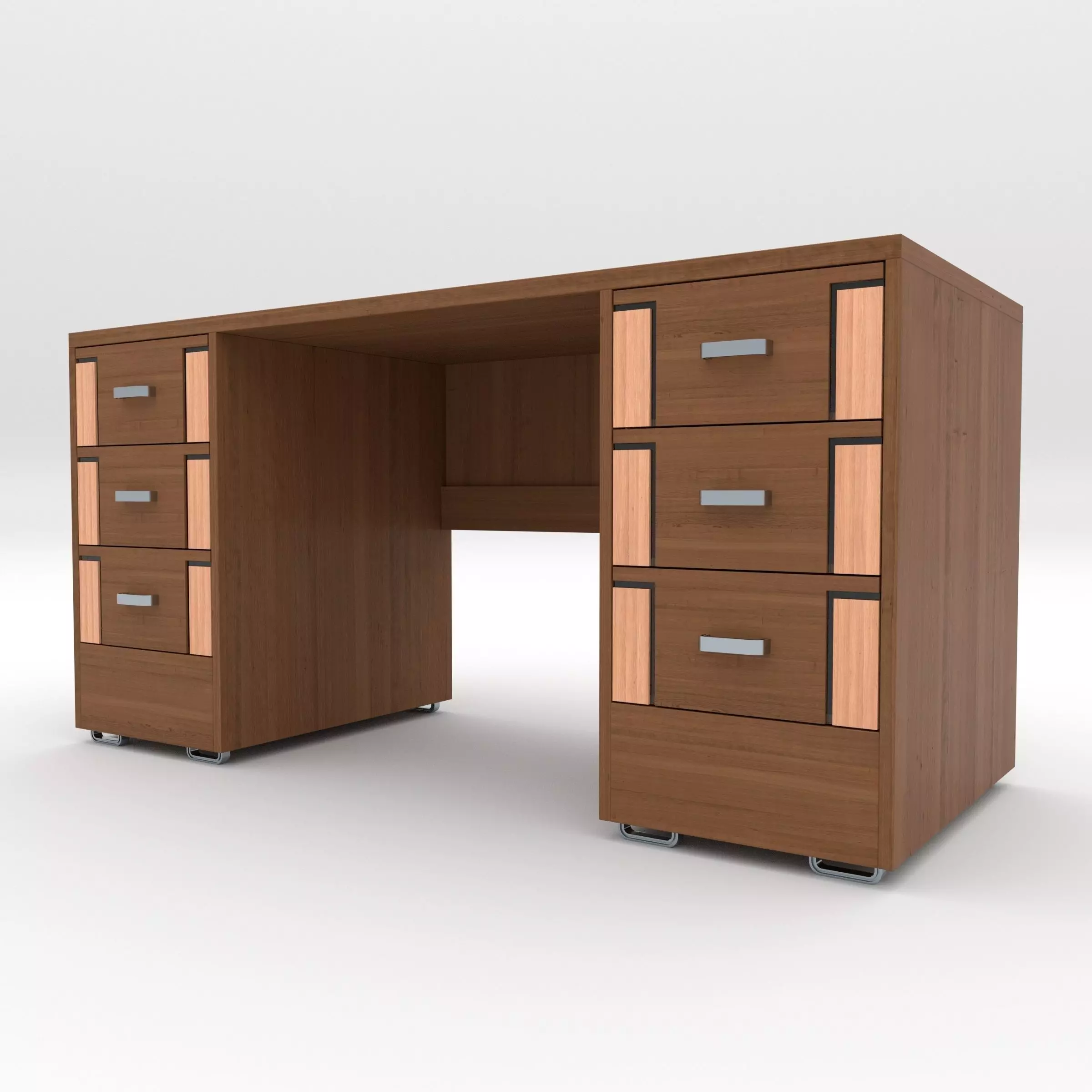 Office Table 3D model_0