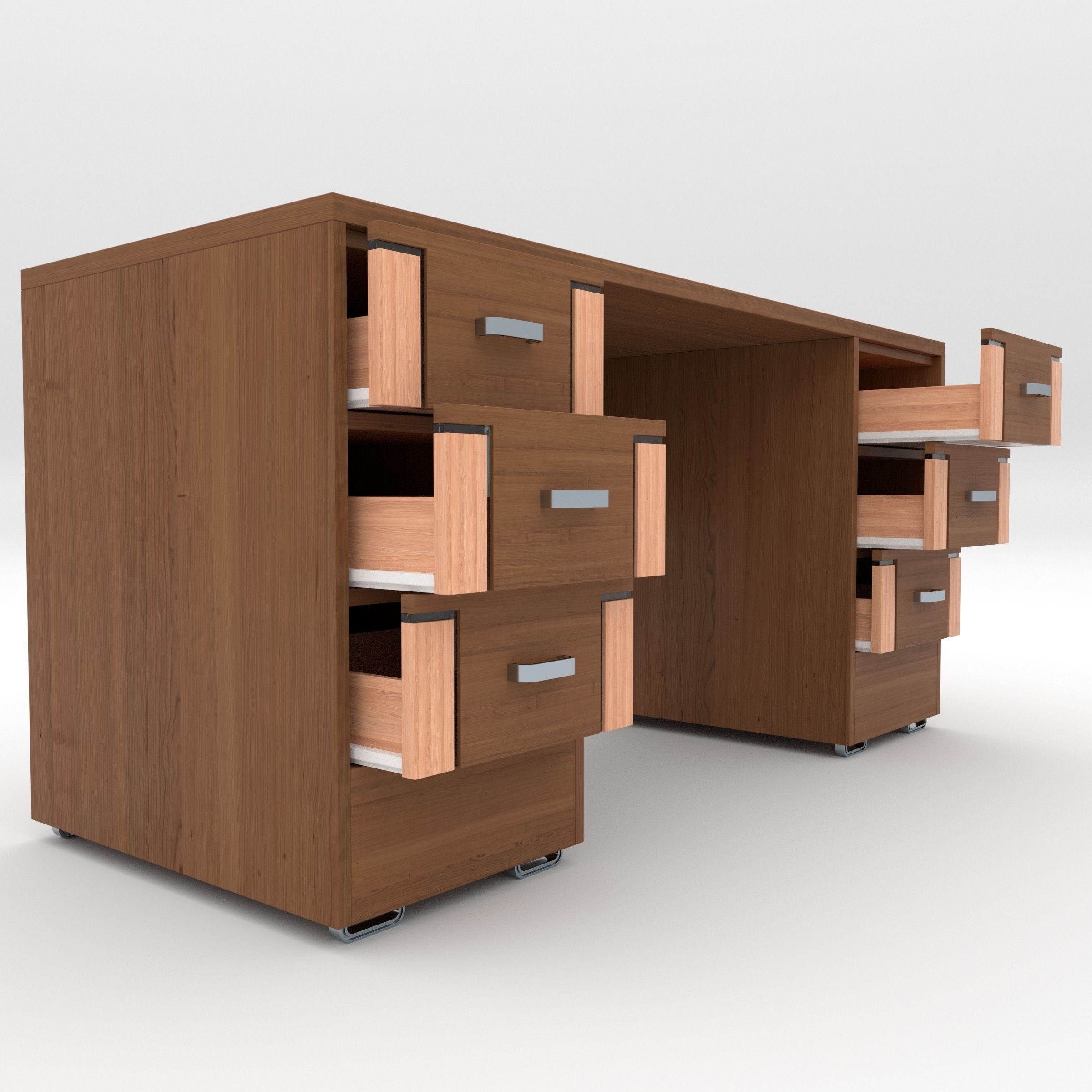 Office Table 3D model_2