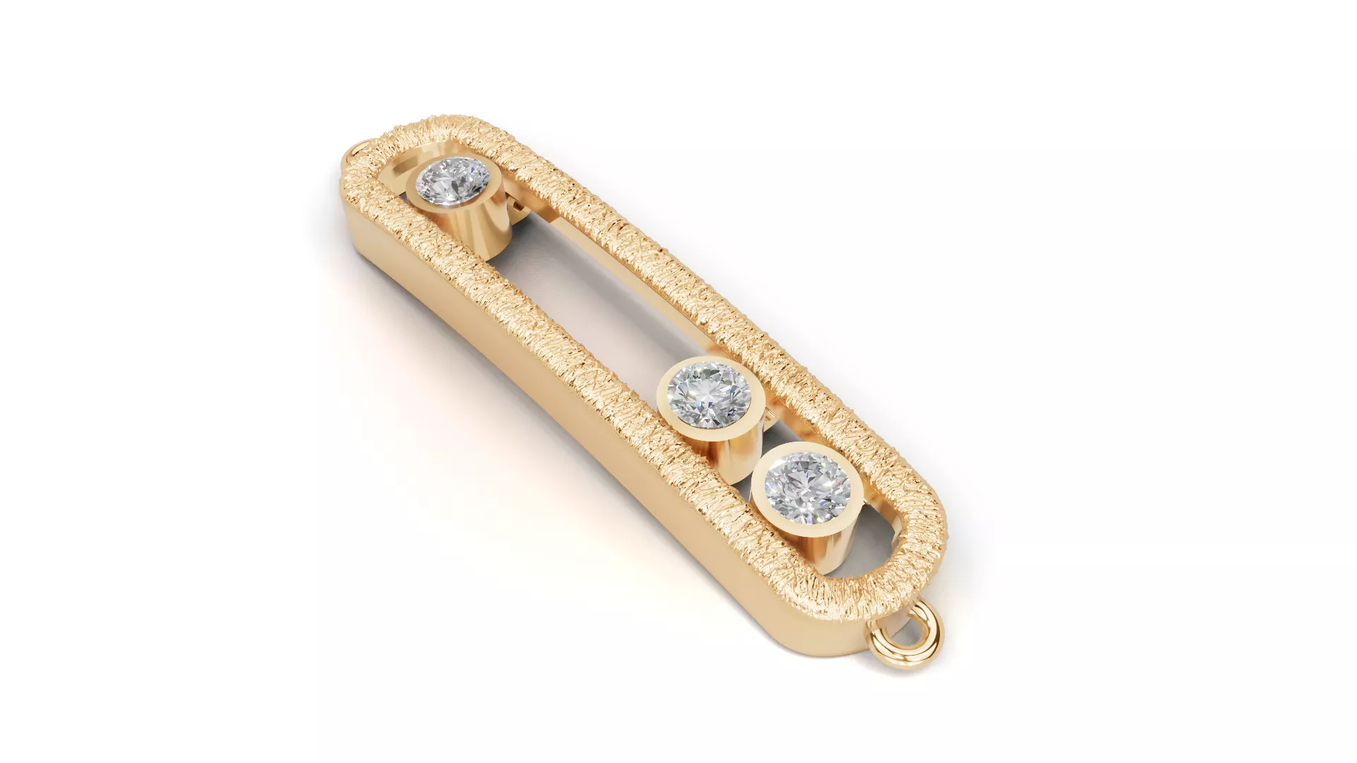 Kinetic Moving Diamond Pendant 3D Print Model 3D print model