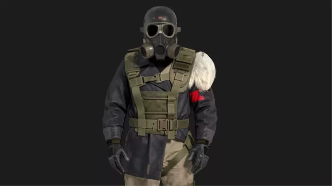 Post-Apocalyptic Red-Insignia Commander