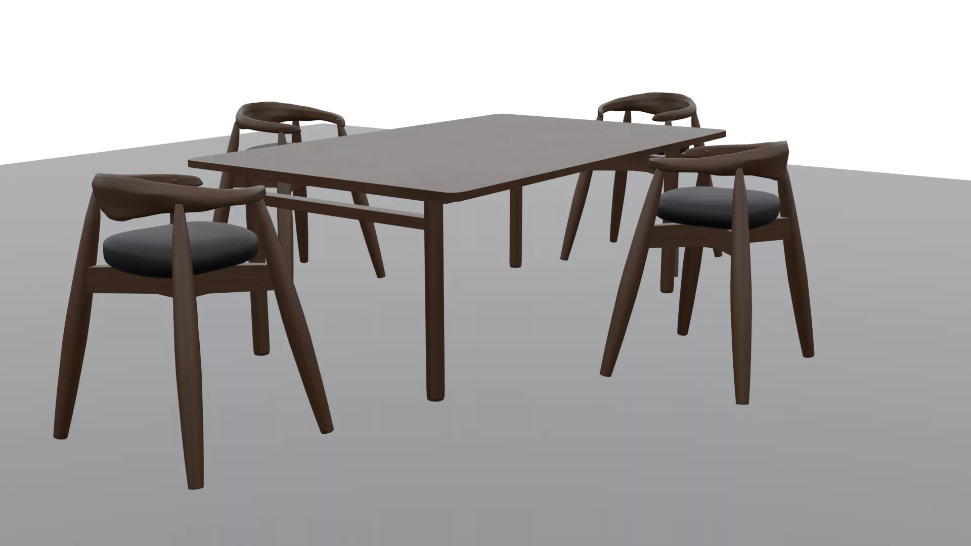 fancy tabel and chair 3d model dining tabel 3D model