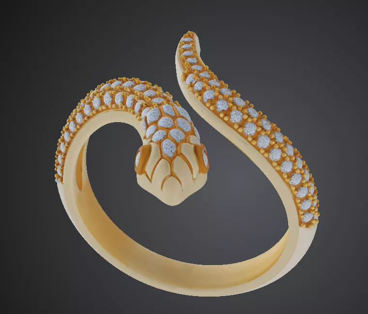 Snake Ring 3D print model