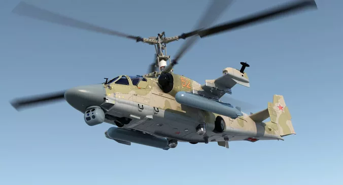 Kamov KA52 Black Shark Attack Helicopter Hokum A