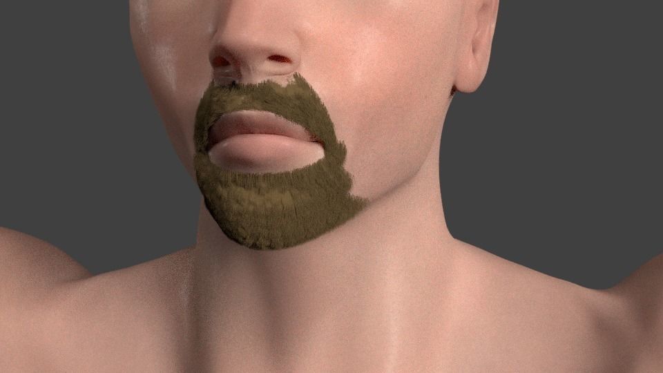 Bearded male basemesh 3D model_2