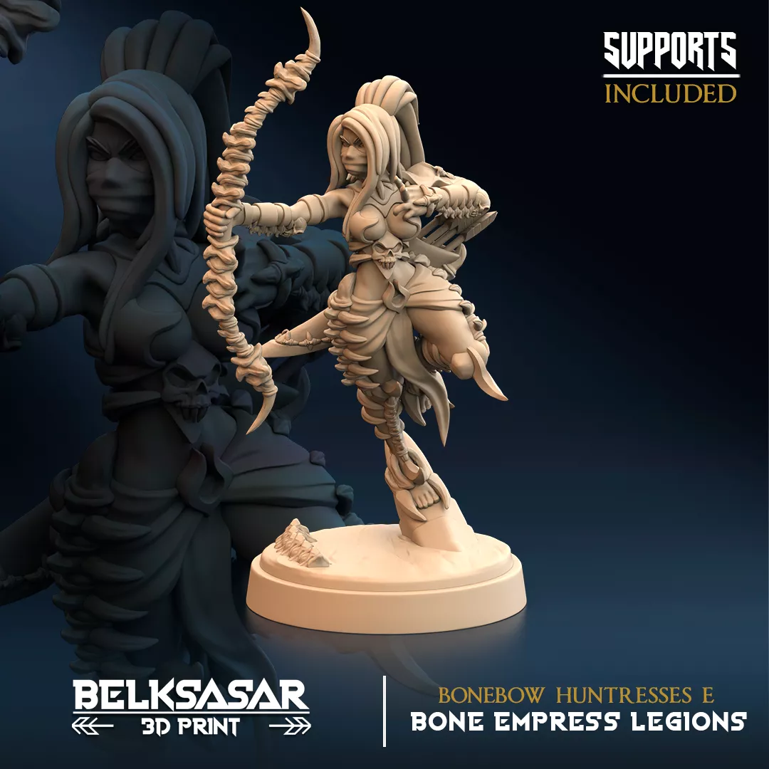Undead Female Archers - Bonebow Huntresses E 3D print model