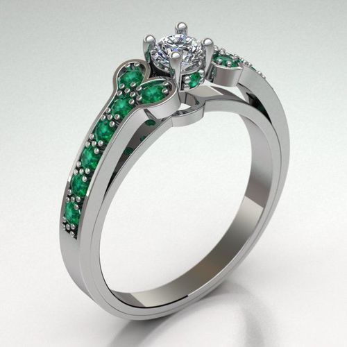 solitary ring women 3D print model