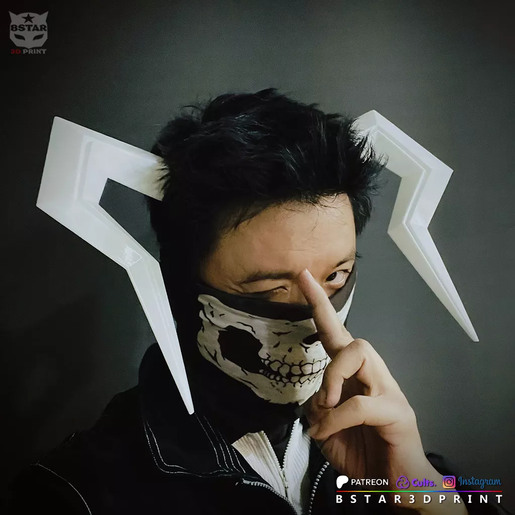 Blood Chain Ichigo horns Headband - Bleach Anime 3D print model