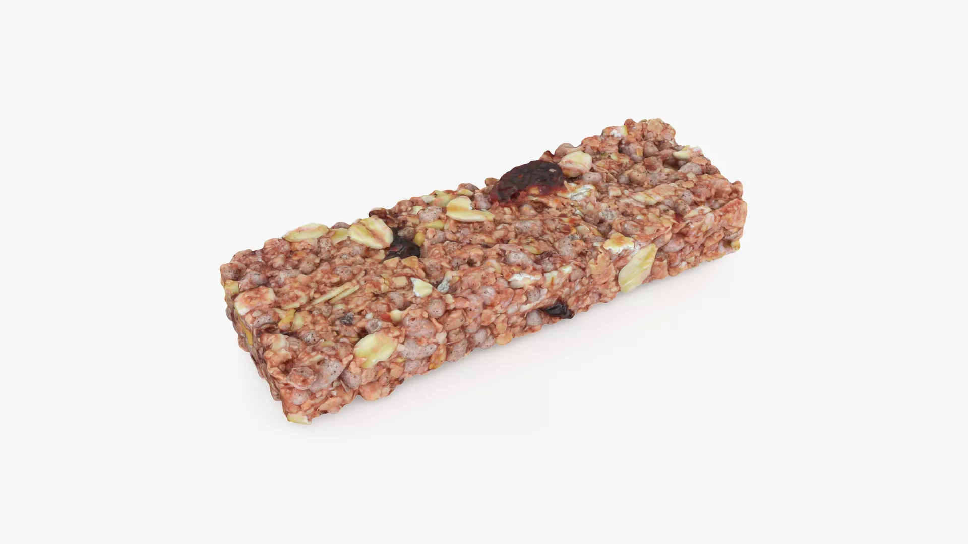 Granola Bar Strawberry Low-poly 3D model