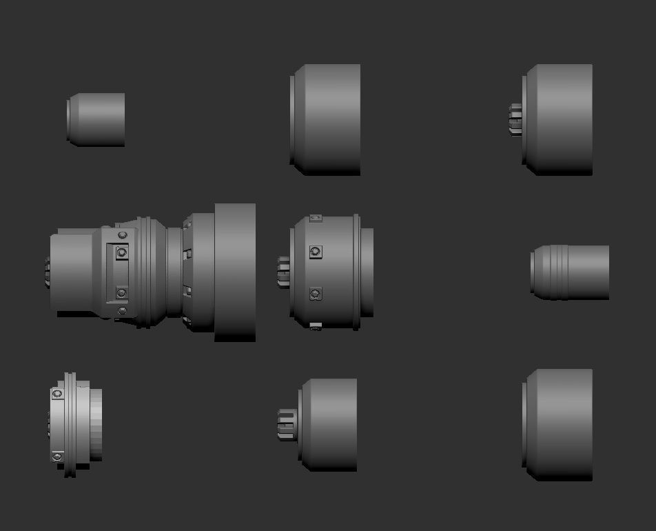 Mechanical Cylinders 3D model_5