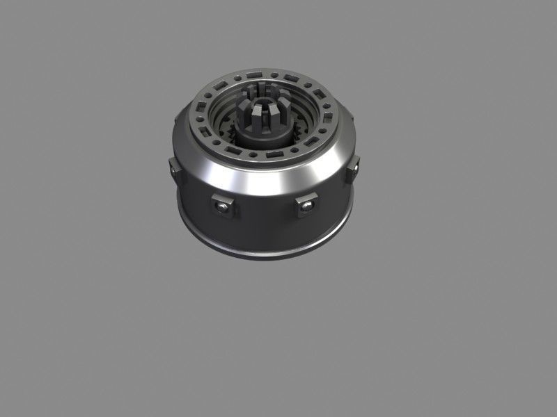 Mechanical Cylinders 3D model_2