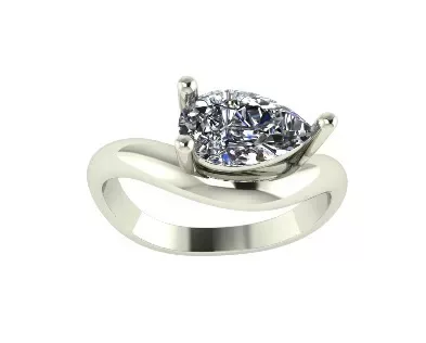 Pear Diamond Engagement Ring