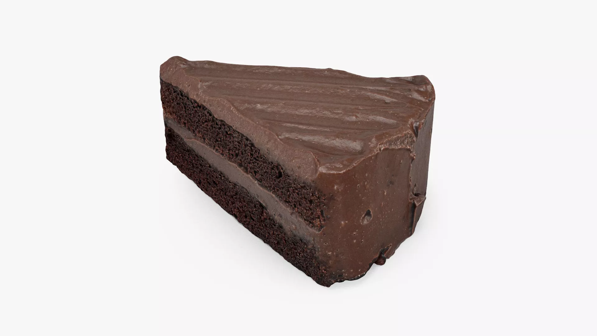 Chocolate Cake Low-poly 3D model