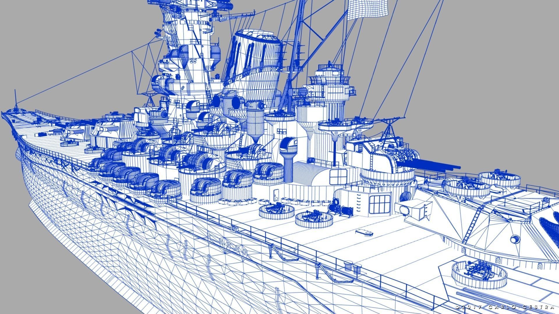 BATTLESHIP YAMATO 3D model_39