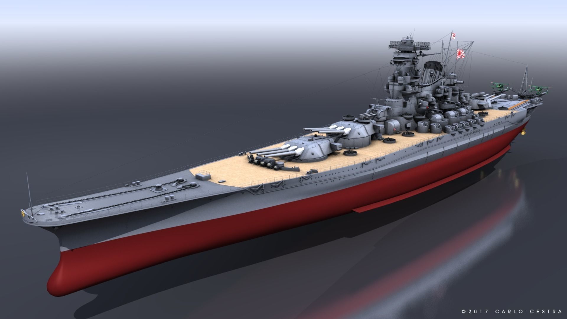 BATTLESHIP YAMATO 3D model_0