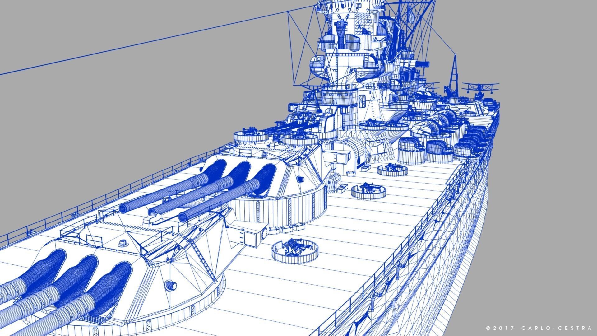 BATTLESHIP YAMATO 3D model_37