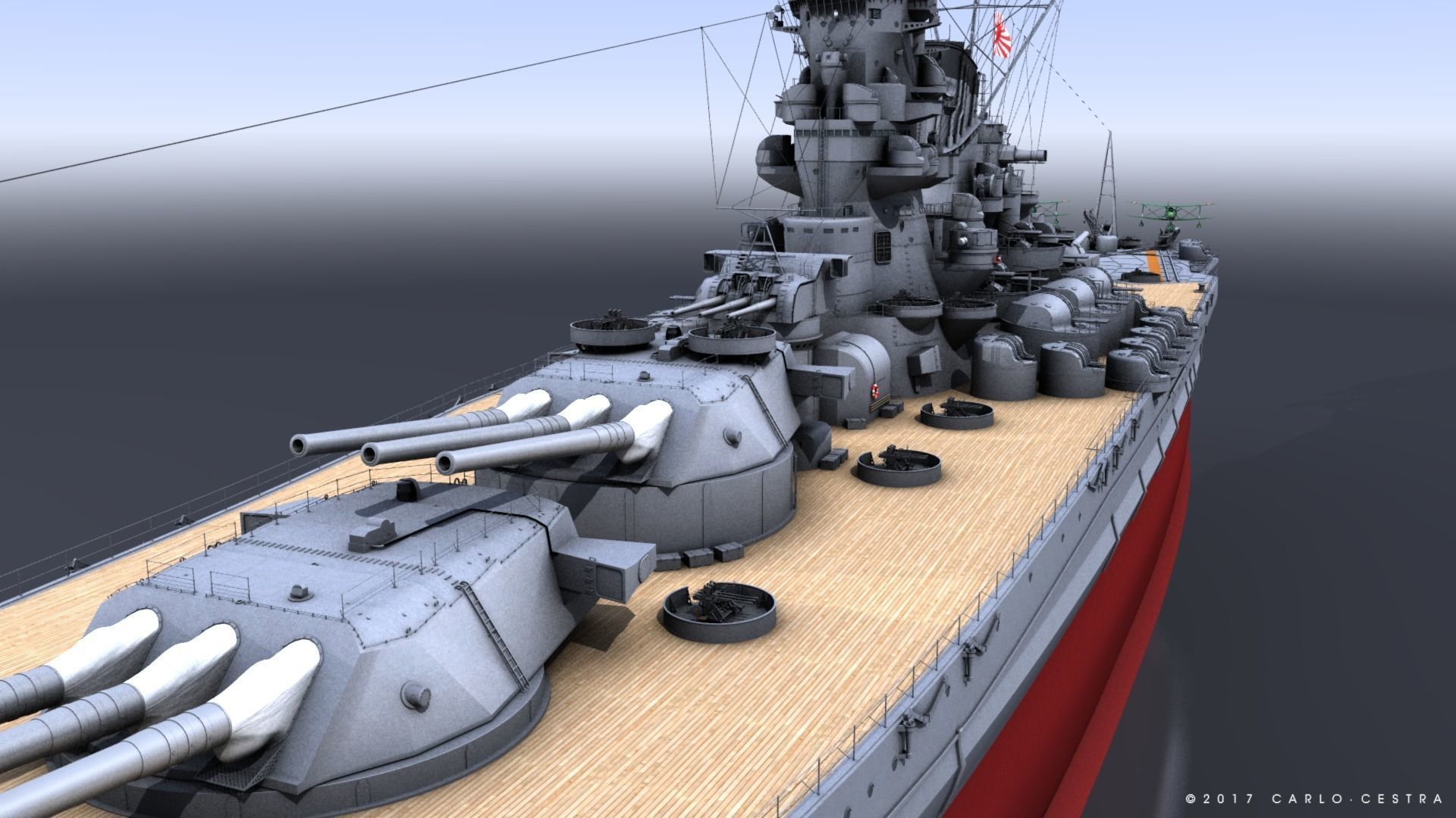 BATTLESHIP YAMATO 3D model_5