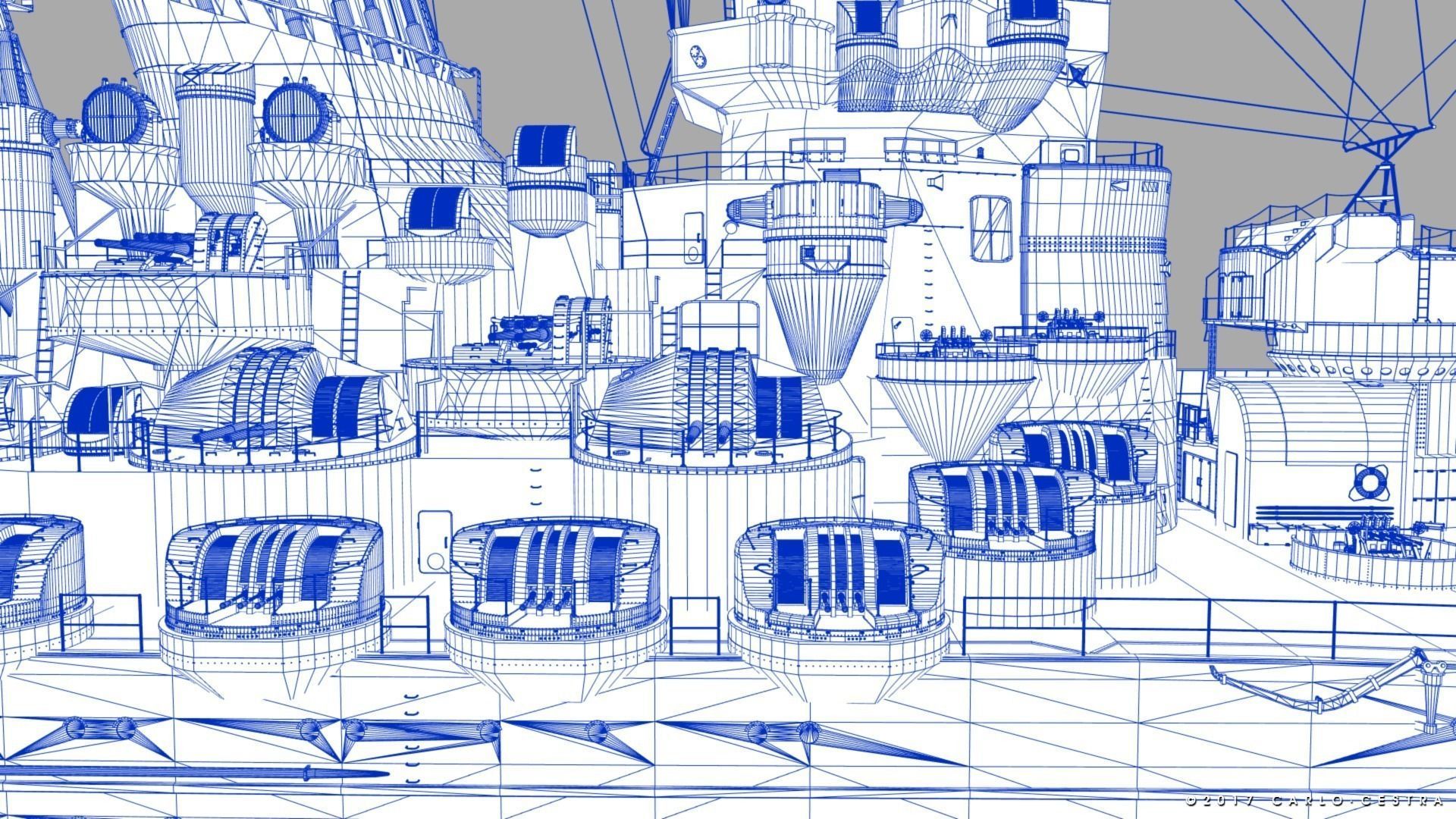 BATTLESHIP YAMATO 3D model_40