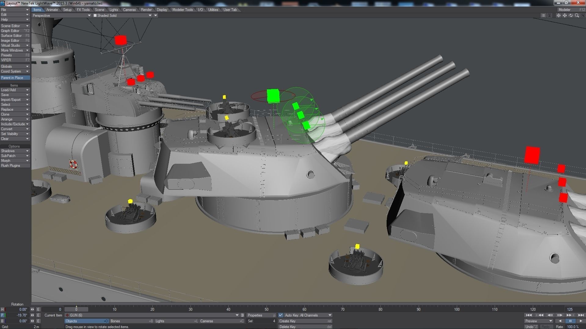 BATTLESHIP YAMATO 3D model_46