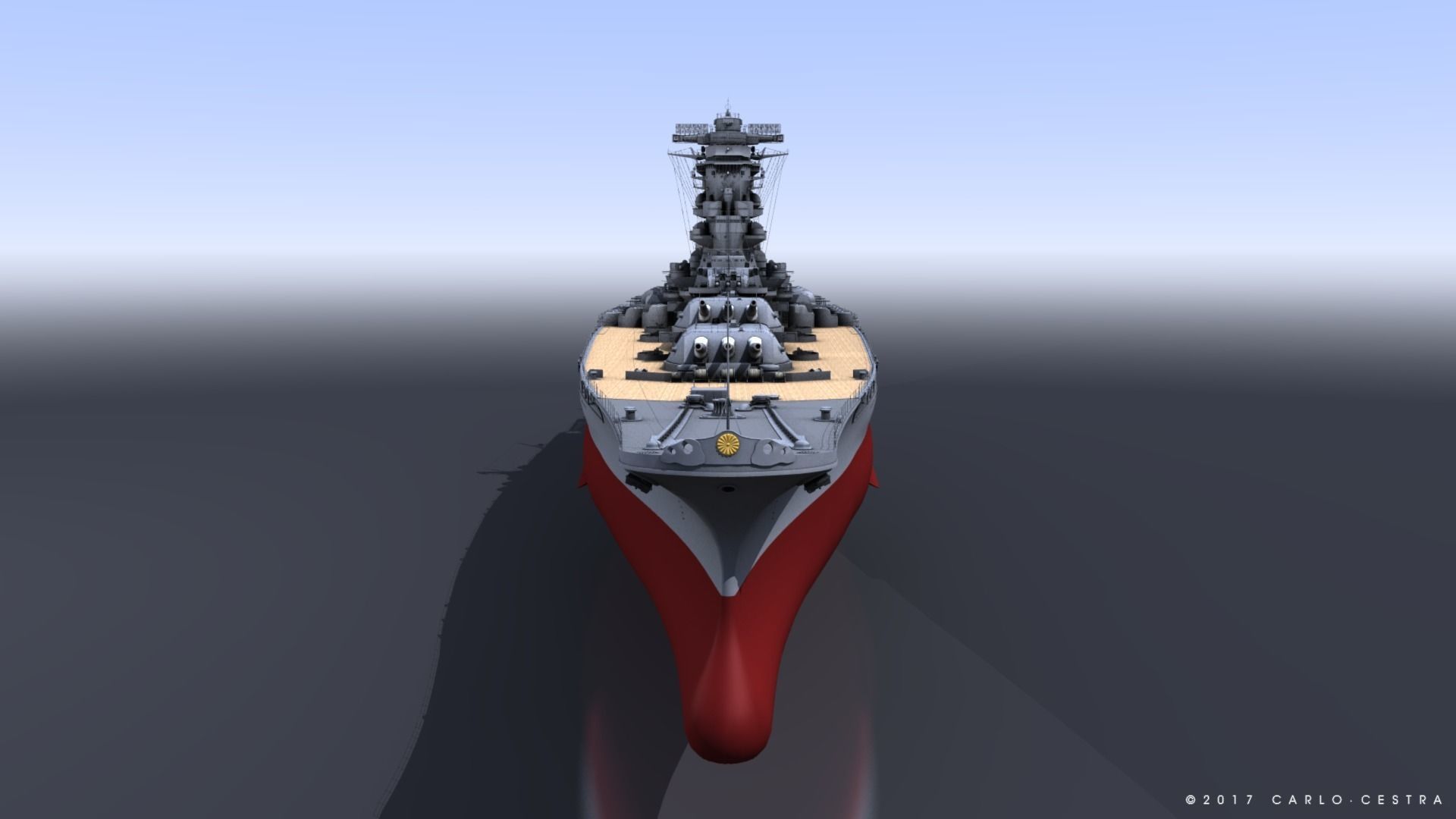 BATTLESHIP YAMATO 3D model_8