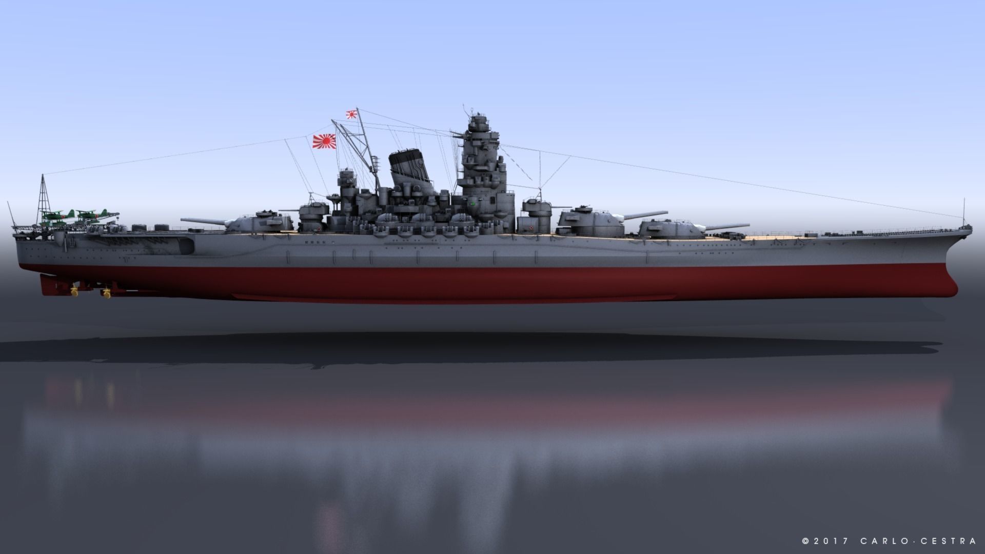 BATTLESHIP YAMATO 3D model_2