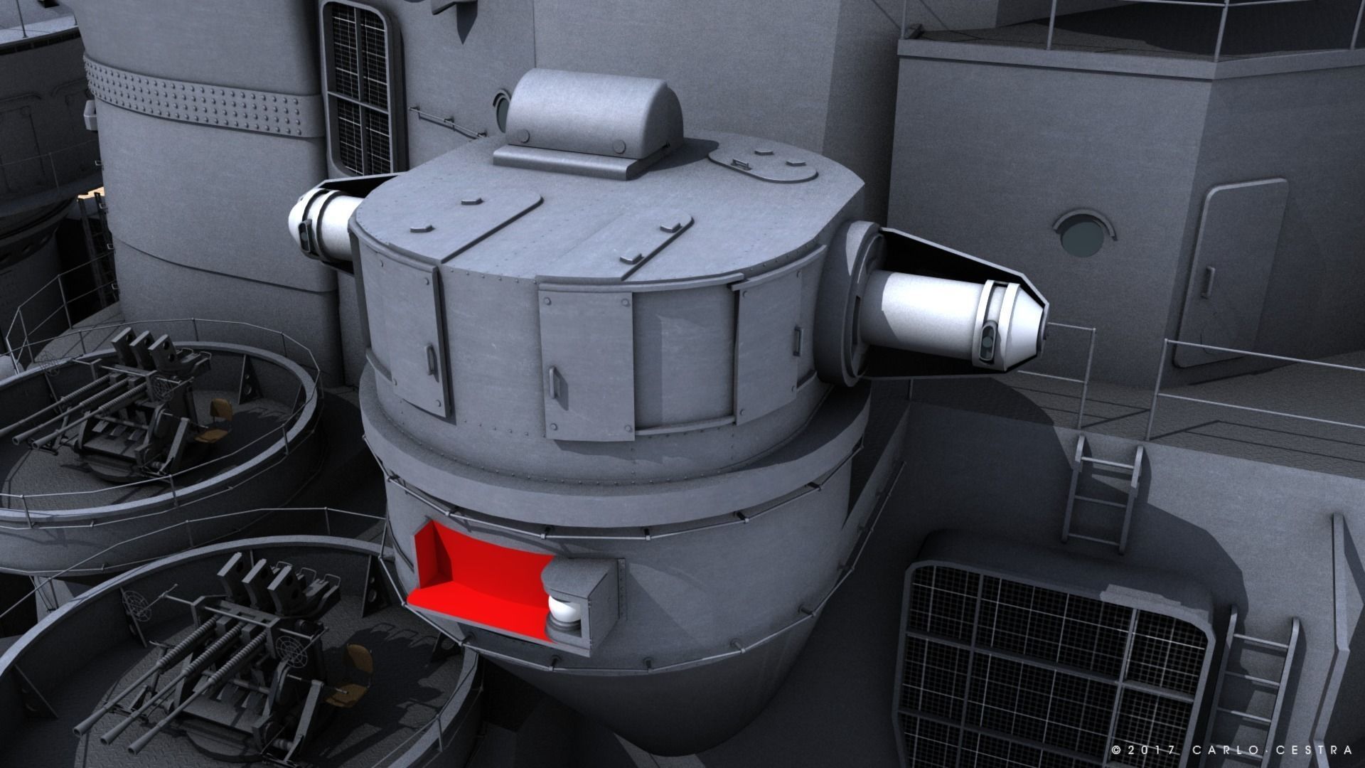 BATTLESHIP YAMATO 3D model_14