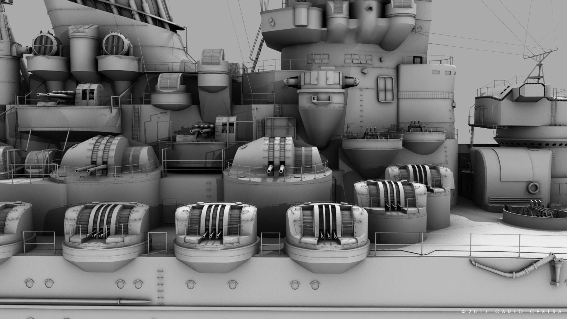 BATTLESHIP YAMATO 3D model_30