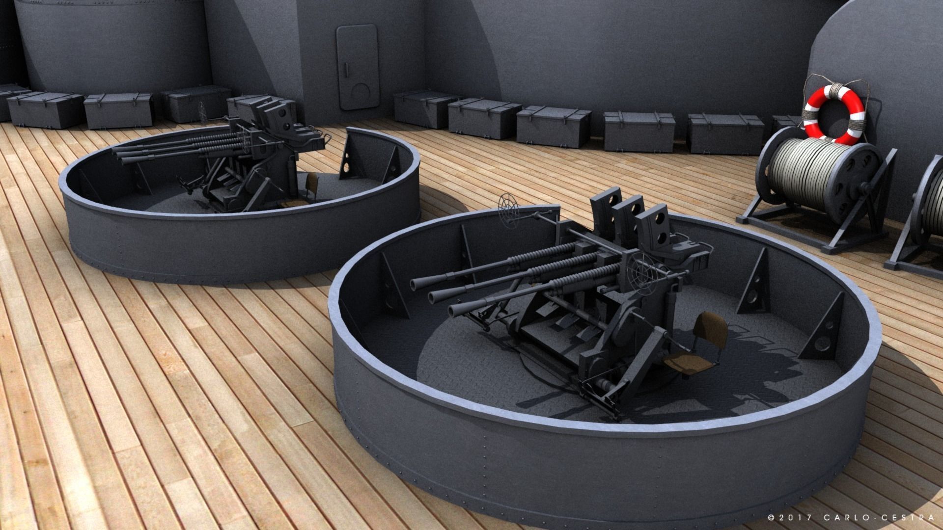 BATTLESHIP YAMATO 3D model_12