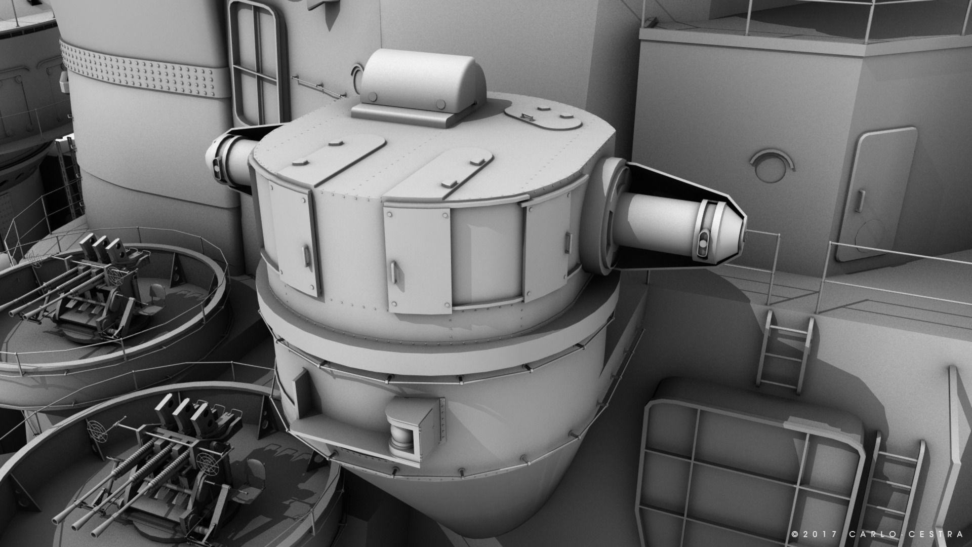 BATTLESHIP YAMATO 3D model_33