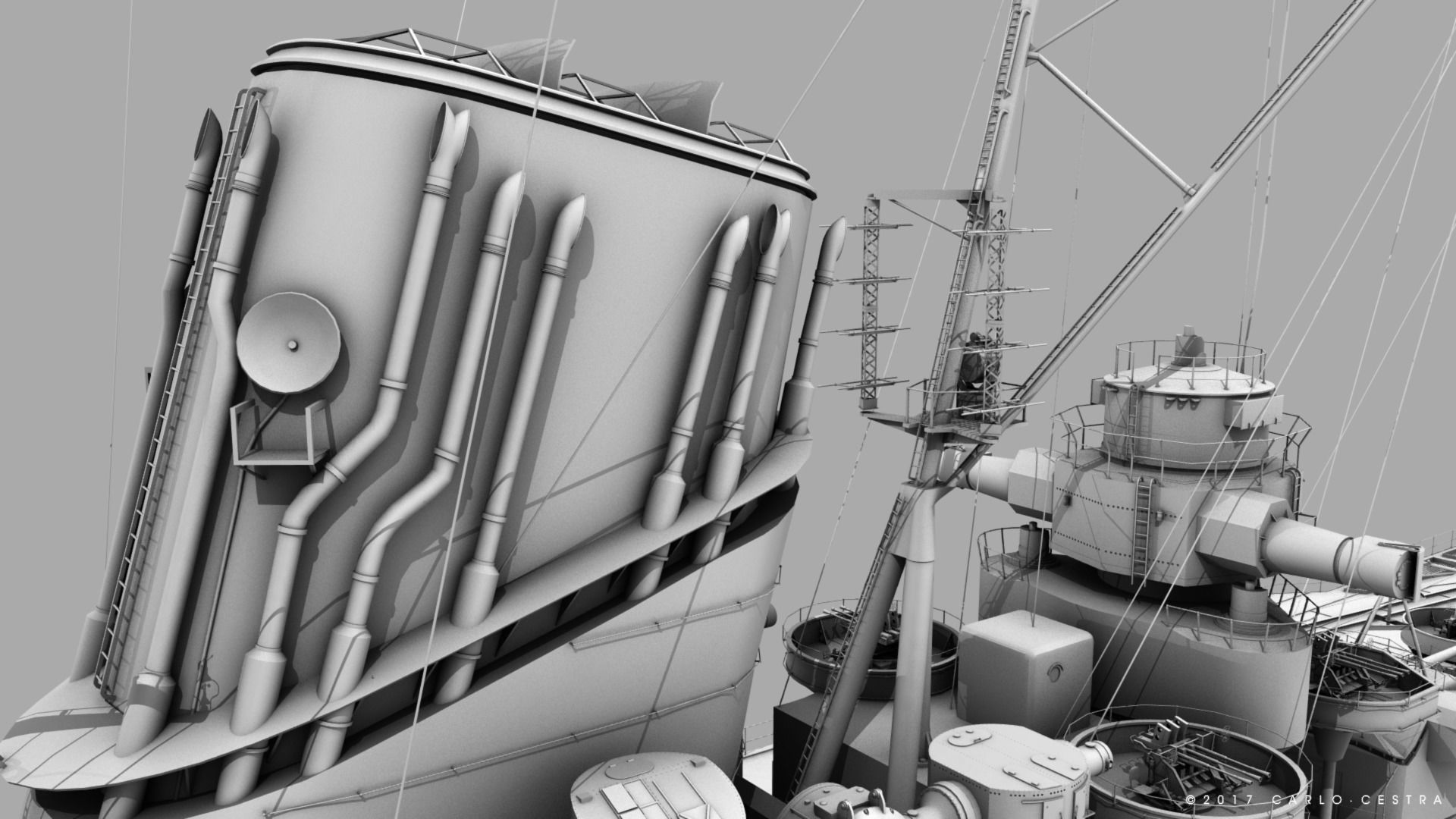 BATTLESHIP YAMATO 3D model_32