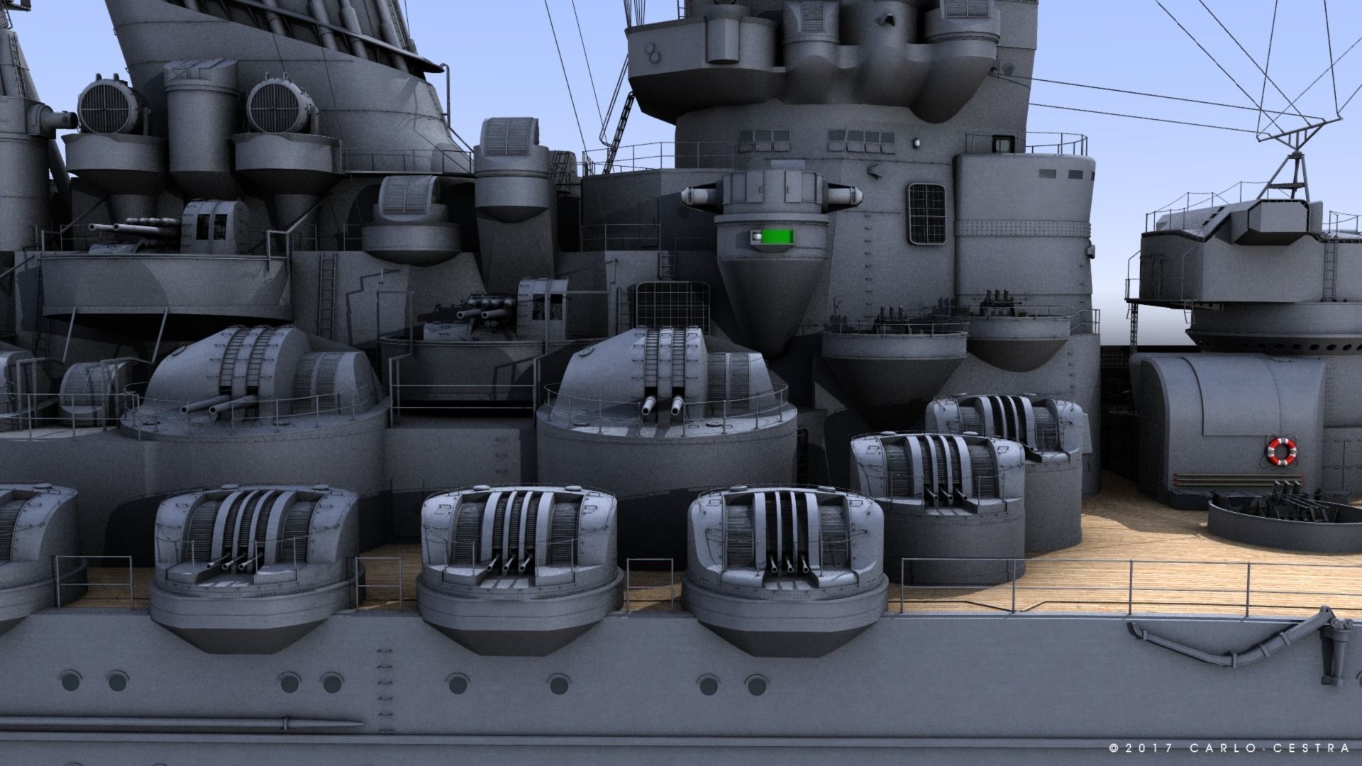 BATTLESHIP YAMATO 3D model_13