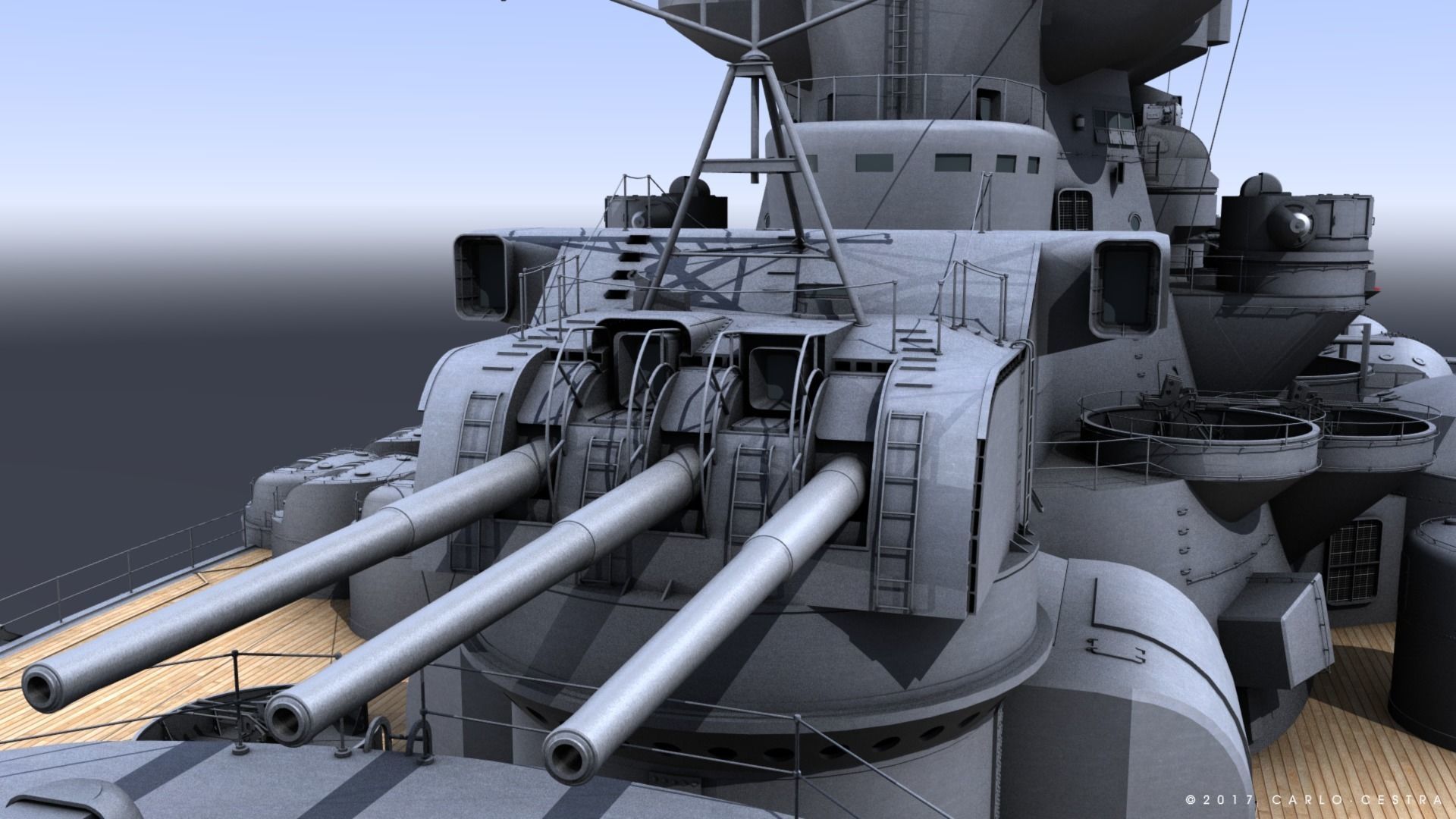 BATTLESHIP YAMATO 3D model_15