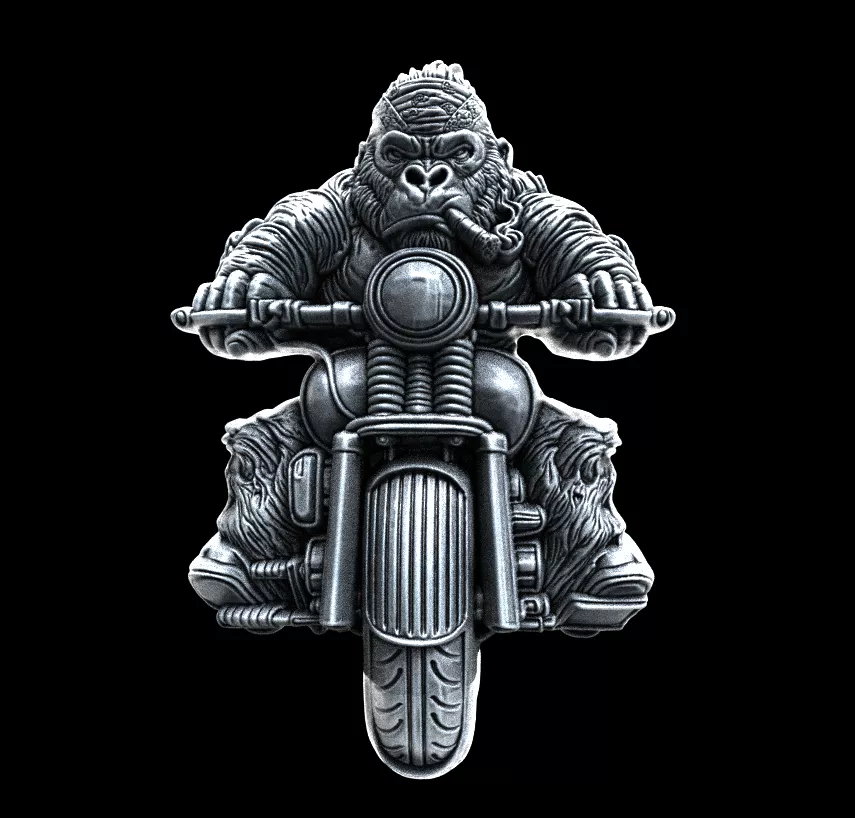 gorila biker cnc model 3D print model