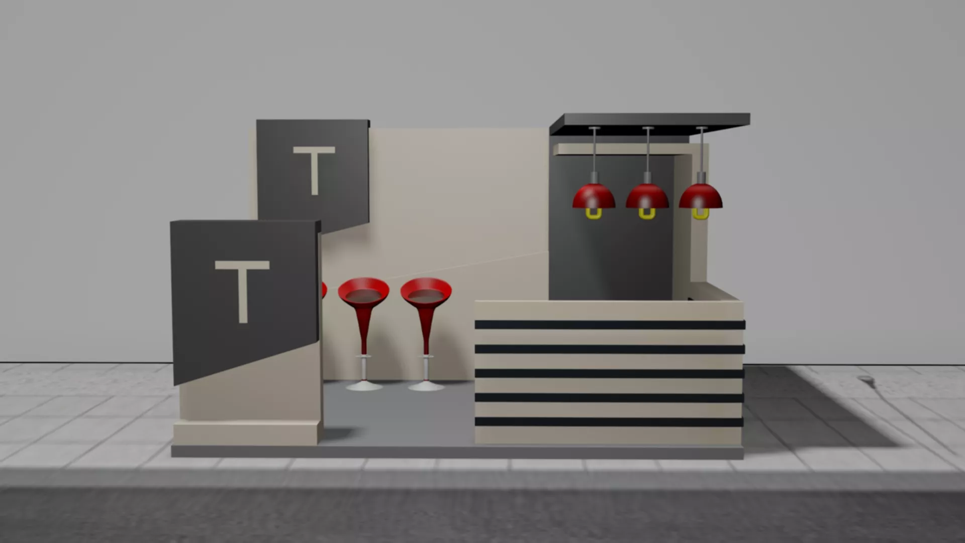 stall model 3D model