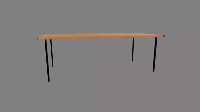 Stylized Low Poly L Shaped Gaming Desk Streamer Setup Prop