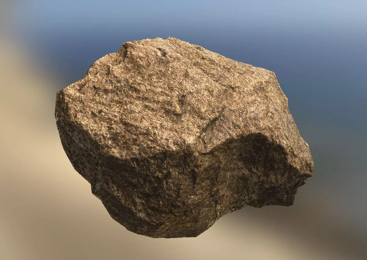 Granite stone Free low-poly 3D model