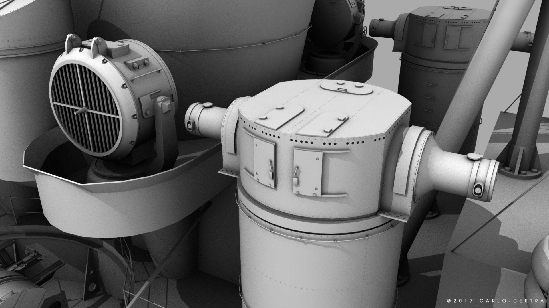 BATTLESHIP YAMATO TEN ICHIGO 3D model_33