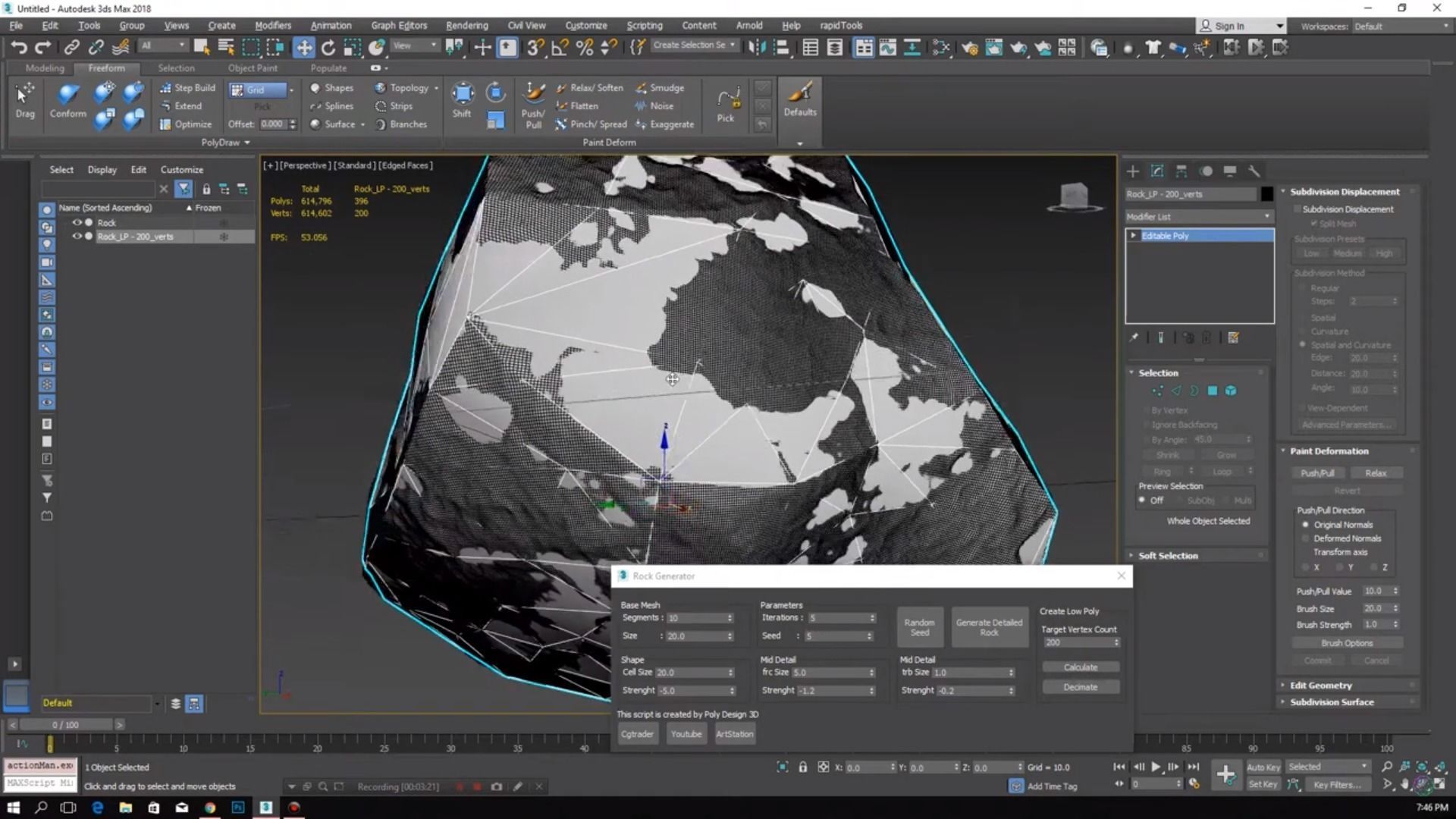 Rock Generator Max Script for 3dsMax 3D model_5