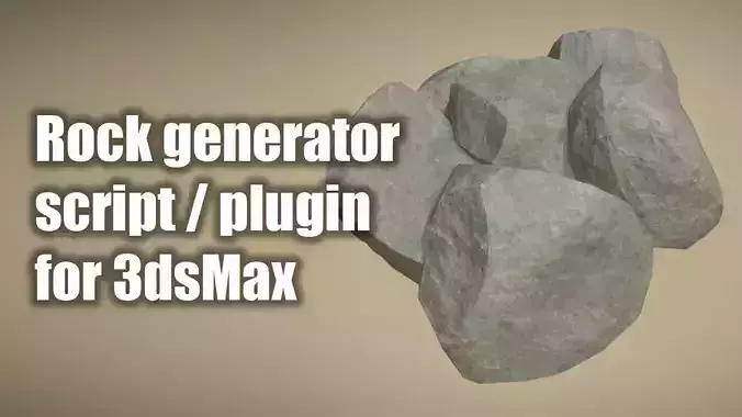 Rock Generator Max Script for 3dsMax 3D model Rock Generator Max Script for 3dsMax 3D model