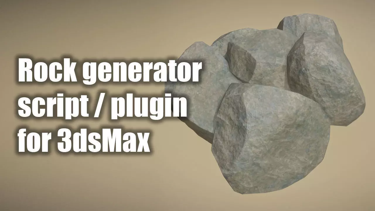 Rock Generator Max Script for 3dsMax 3D model_0