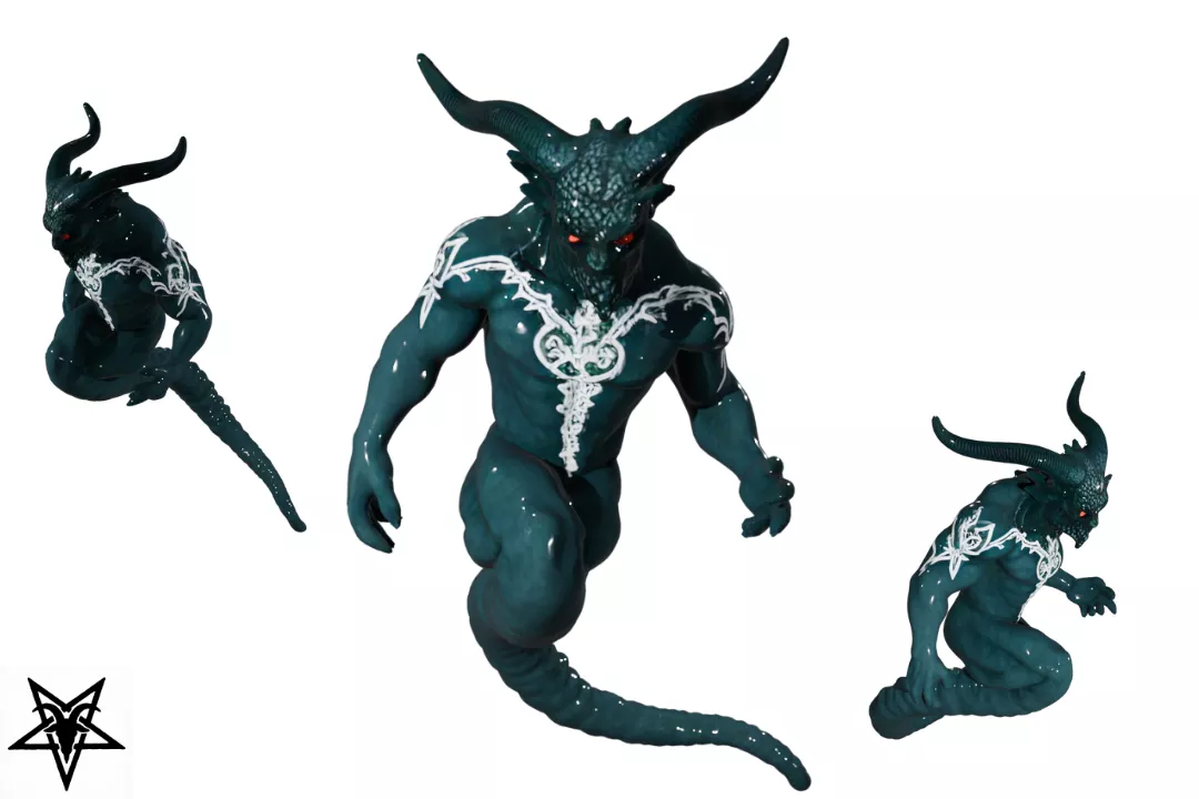 Demon Snake 017 3D model