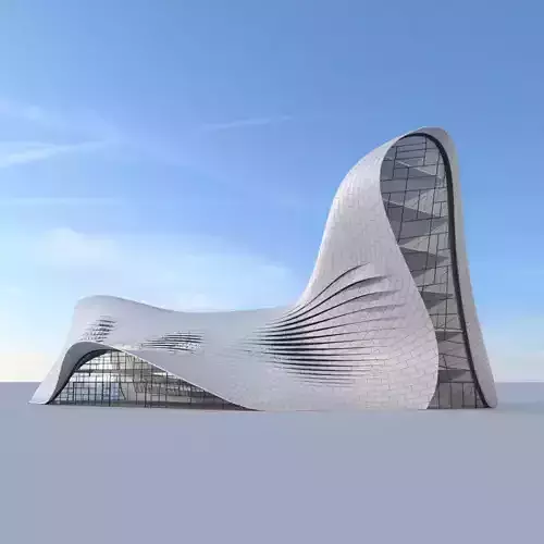 Futuristic building 3D model