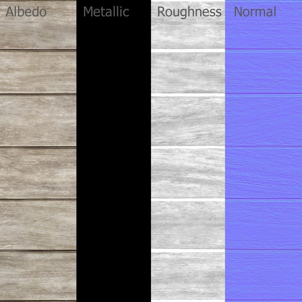 Wooden Box Low-poly 3D model_3