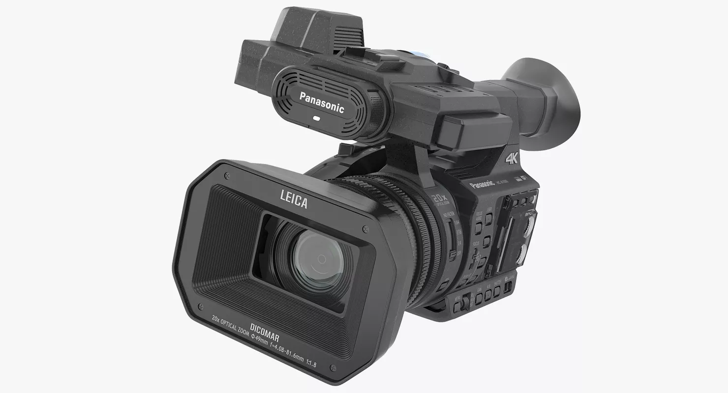 Full HD Camcorder Panasonic HC X1000 Rigged 3D model