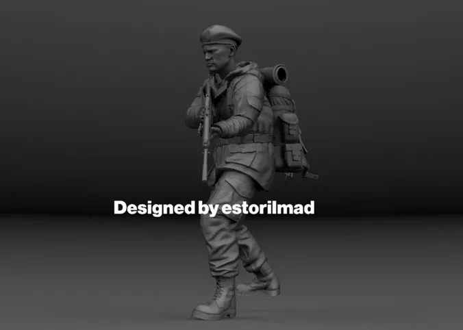 British SAS Paratrooper Falklands War