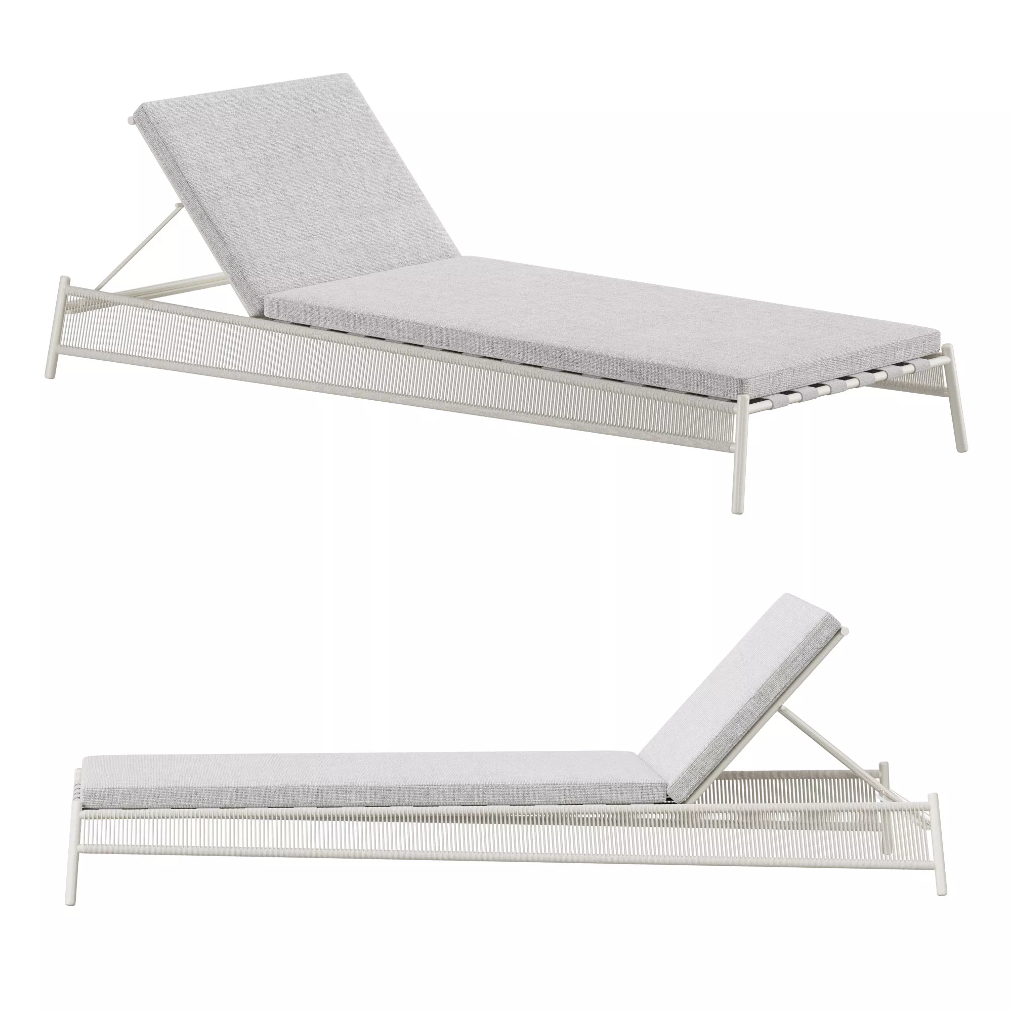 Nine Degrees Sun Lounger 3D model